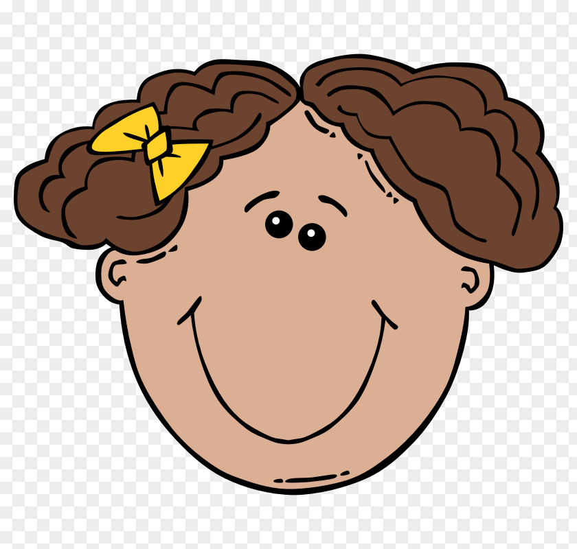 Cartoon Girl PNG , Faces clipart PNG