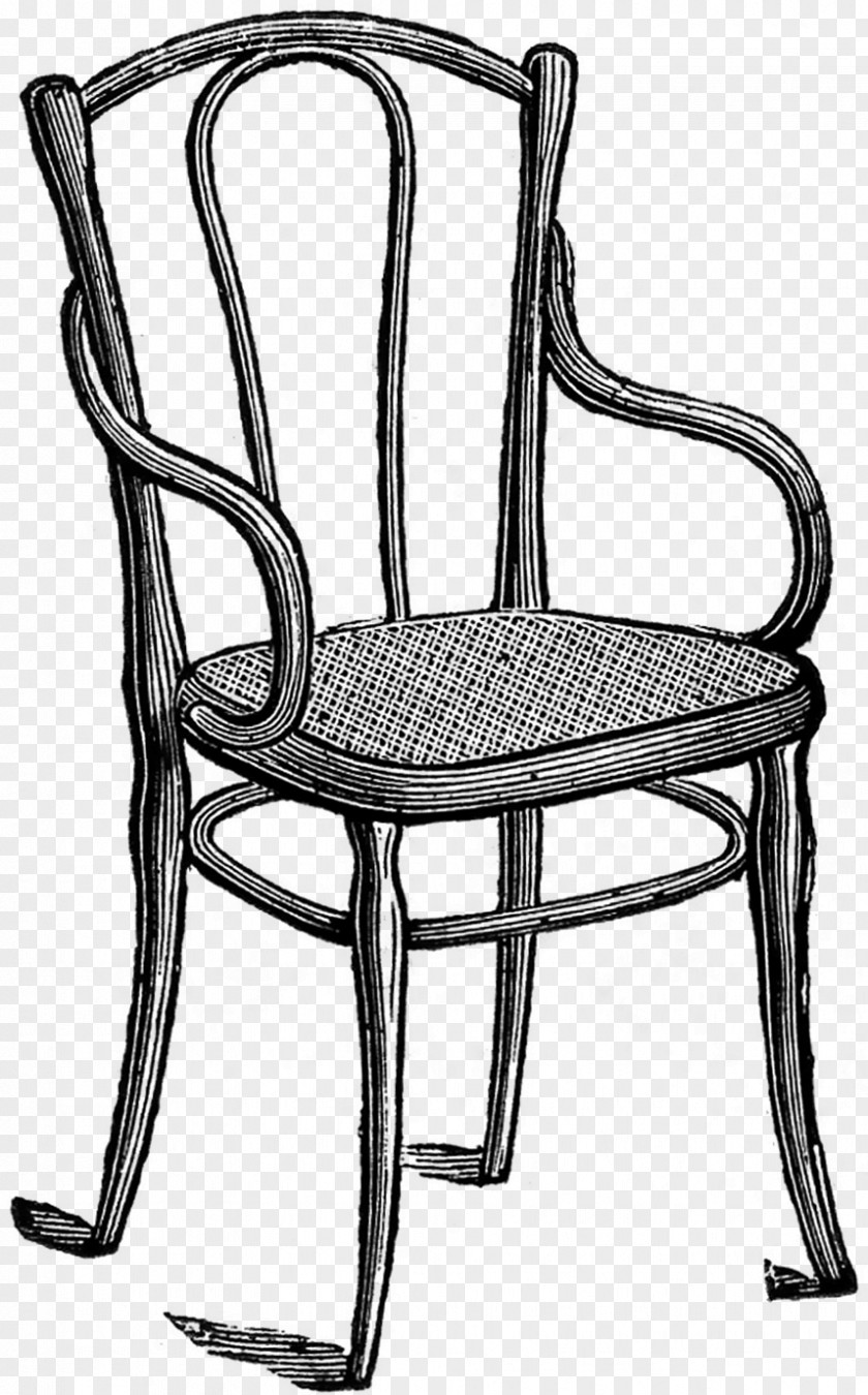 Chair Drawing Wing Black And White PNG