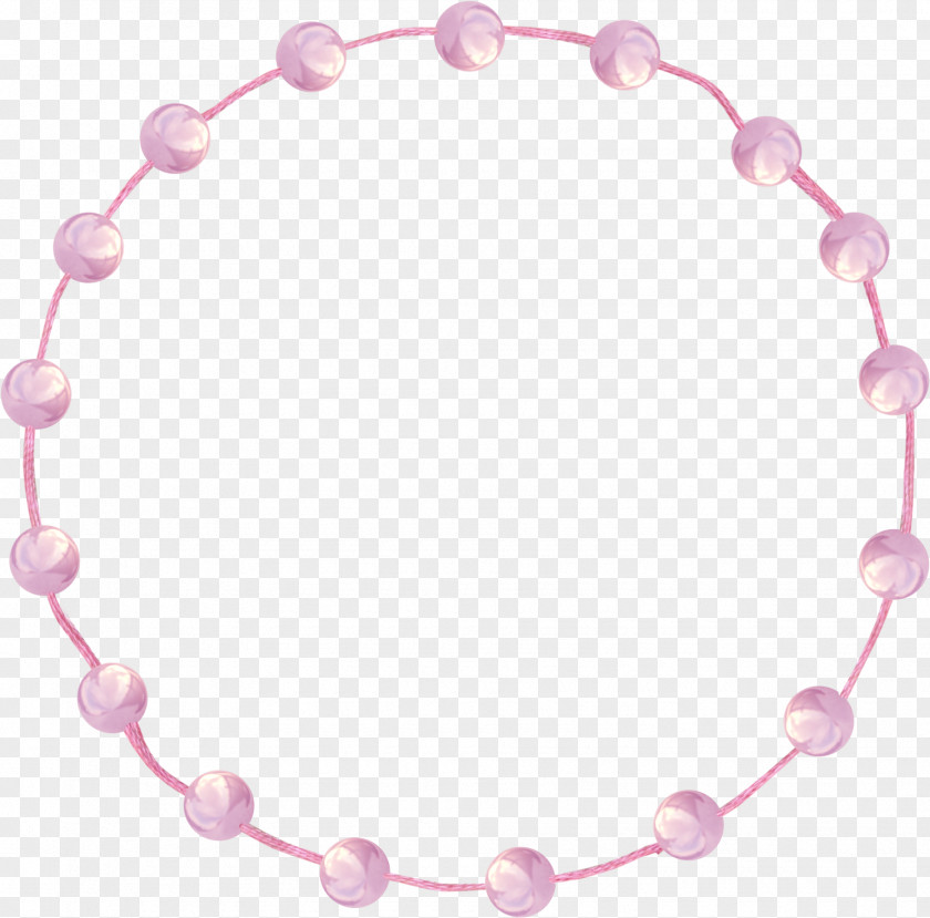 Pink Frame Bead Picture Frames Jewellery PNG