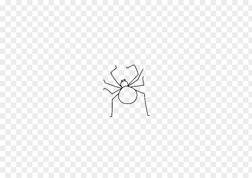 Spider Stick Figure White Material Pattern PNG