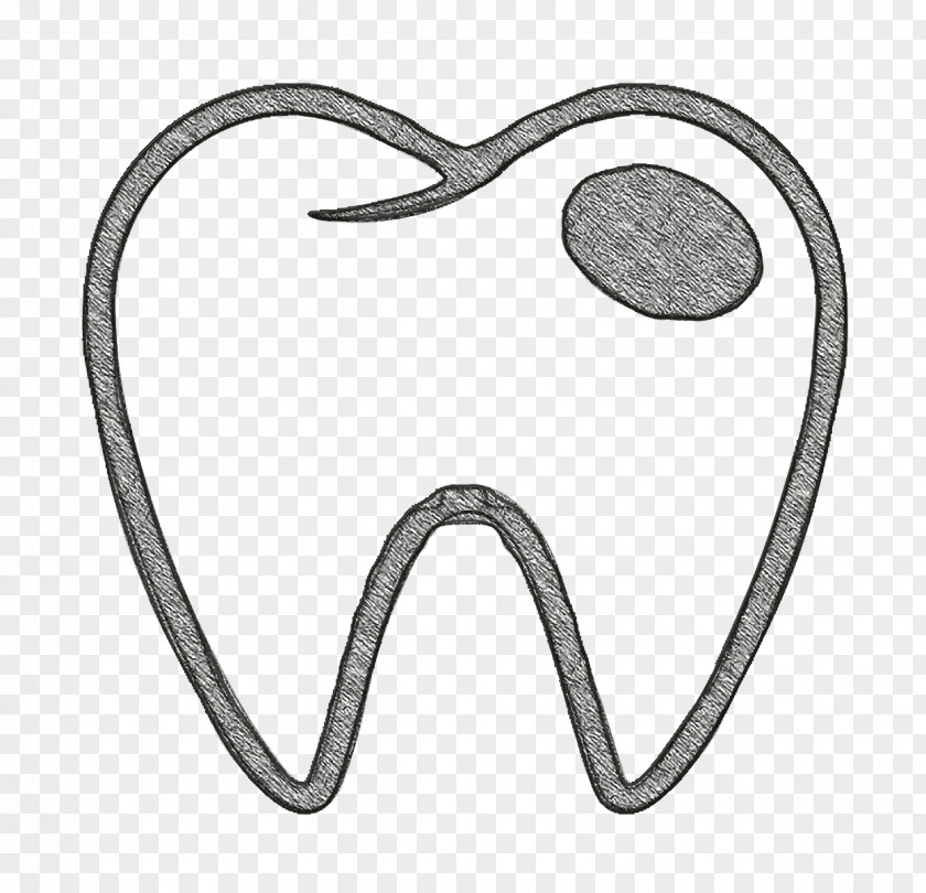 Teeth Icon Molar With Cavity Medical PNG