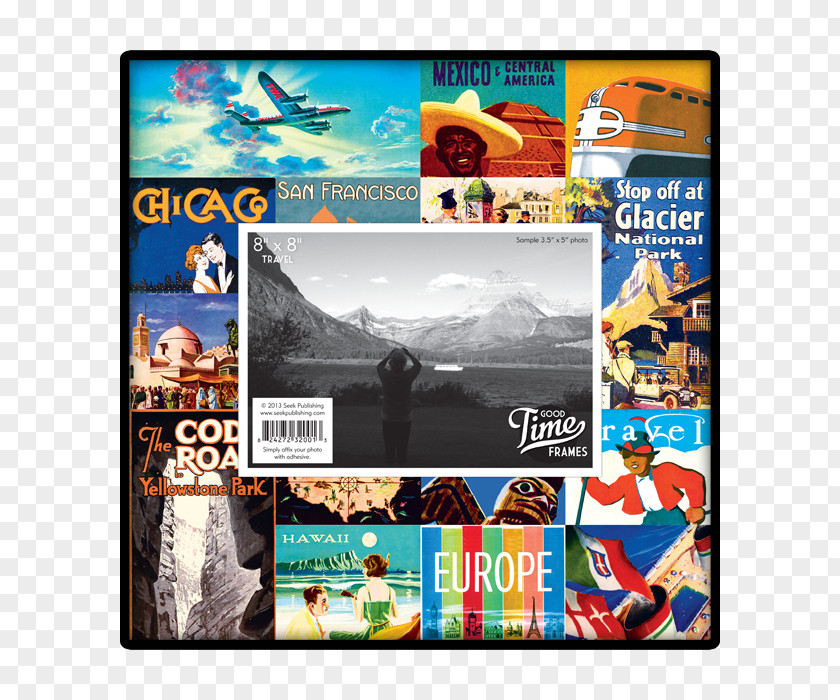 Collage Display Advertising Brand Charming Nostalgic PNG