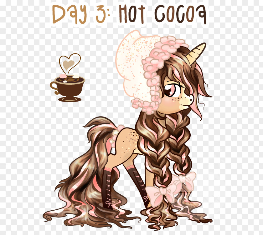 HOT CHOCLATE Horse Dog Legendary Creature Clip Art PNG