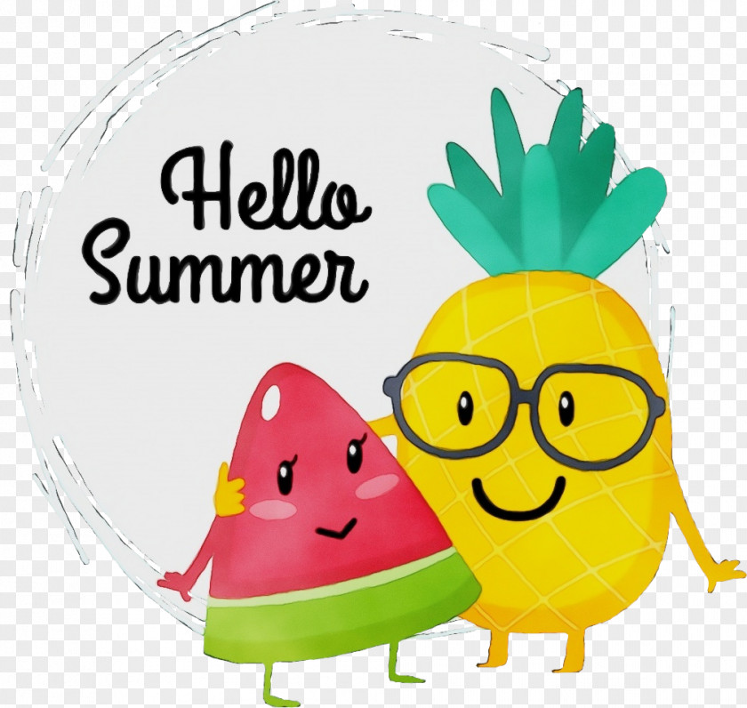 Smiley Plant Summer Green Background PNG