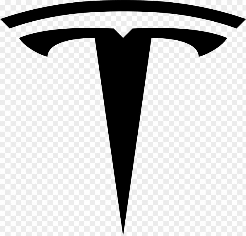 Symbol Blackandwhite Tesla Logo PNG