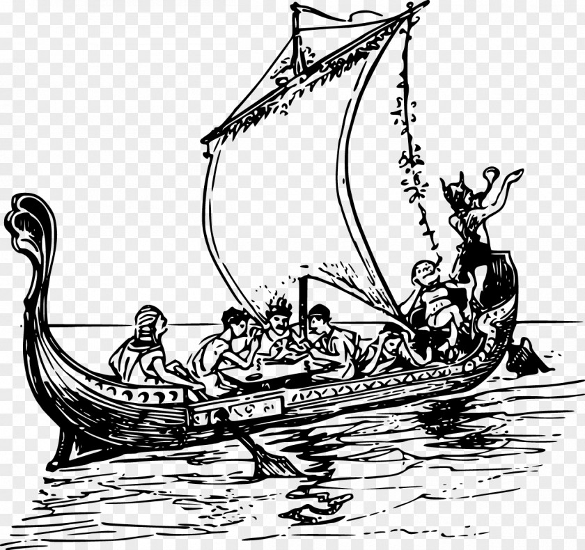 Vector Dragon Boat Race Ancient Greece Greek Clip Art PNG