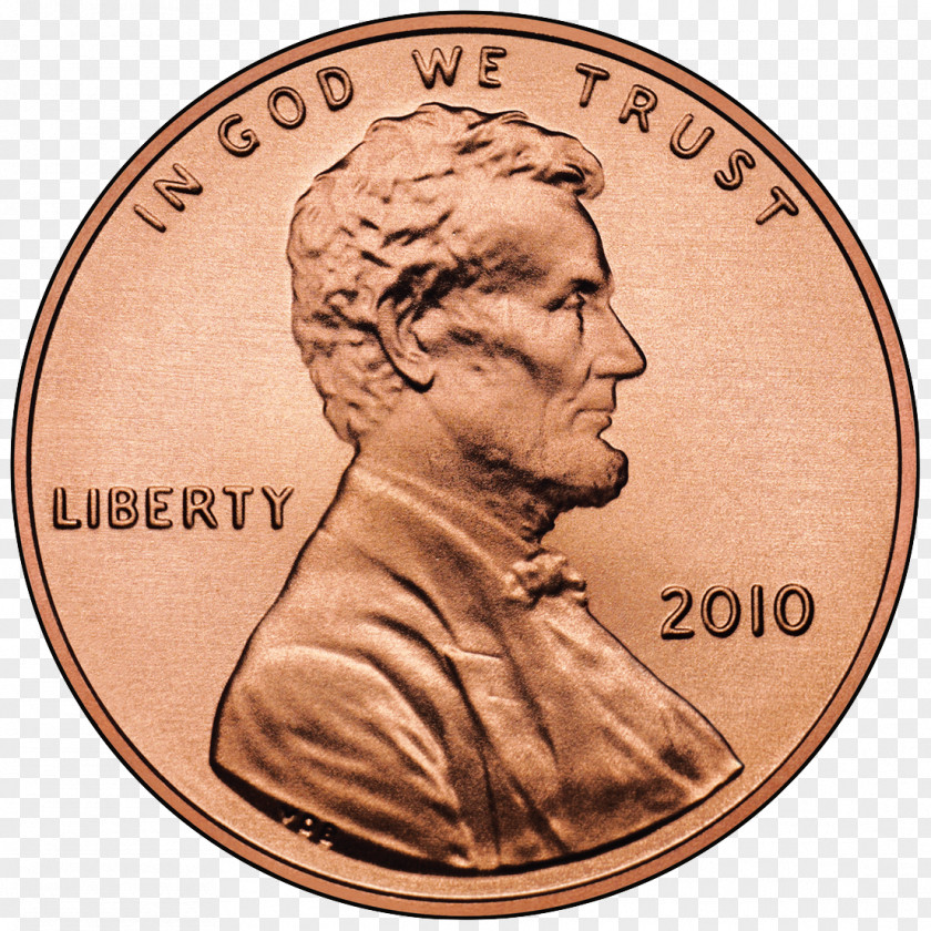 Coin Stack United States Penny Lincoln Cent Nickel PNG
