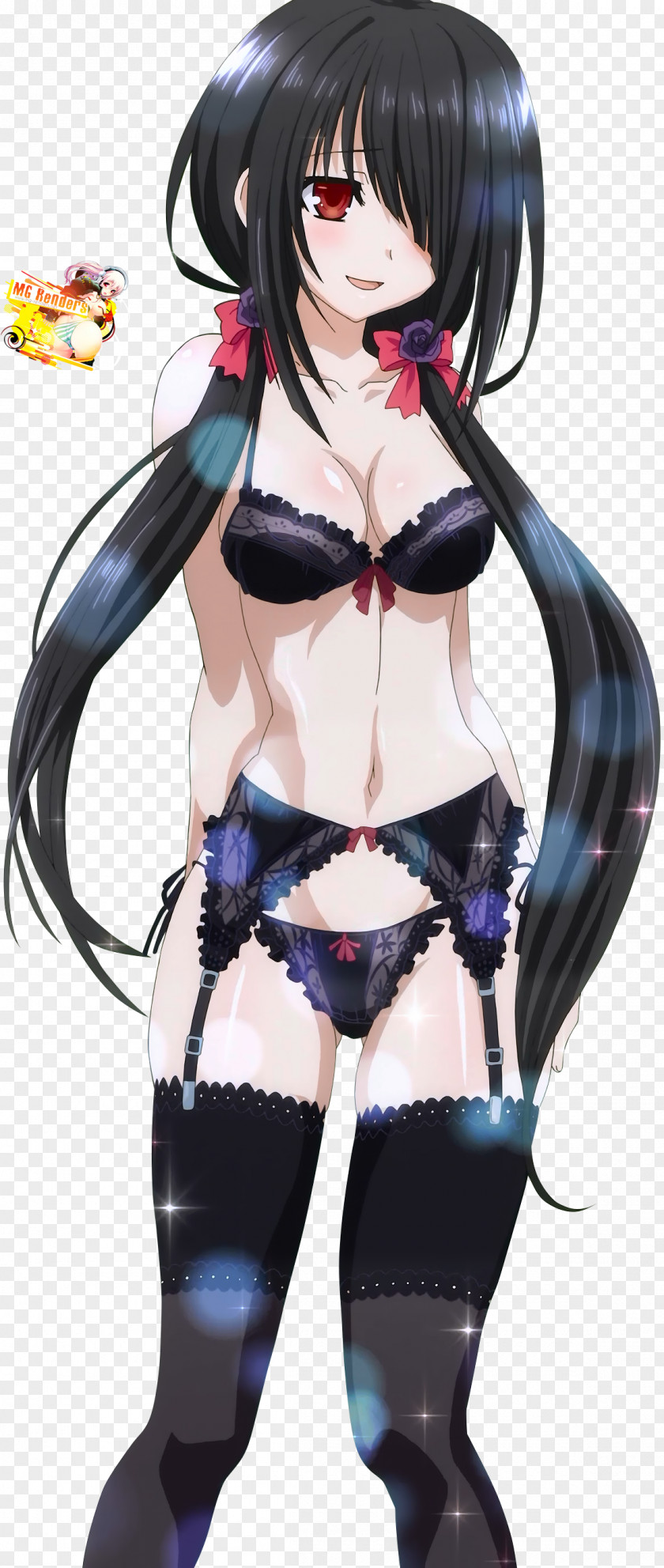 Ecchi Anime Date A Live Rendering PNG Rendering, clipart PNG