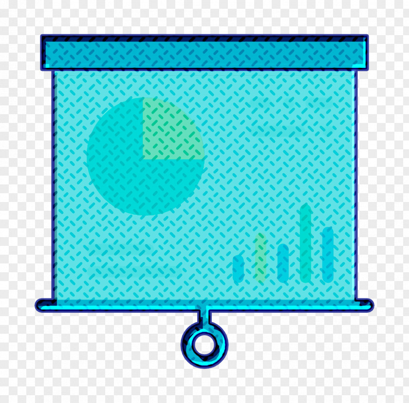 Rectangle Turquoise Presentation Icon Chart Business PNG