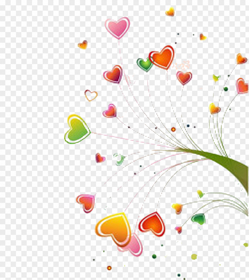 Heart Trees Petal PNG