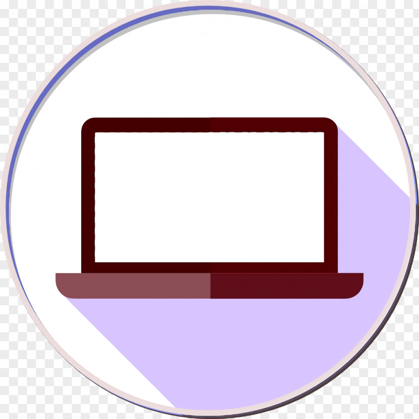 Laptop Icon Rounded Multimedia PNG