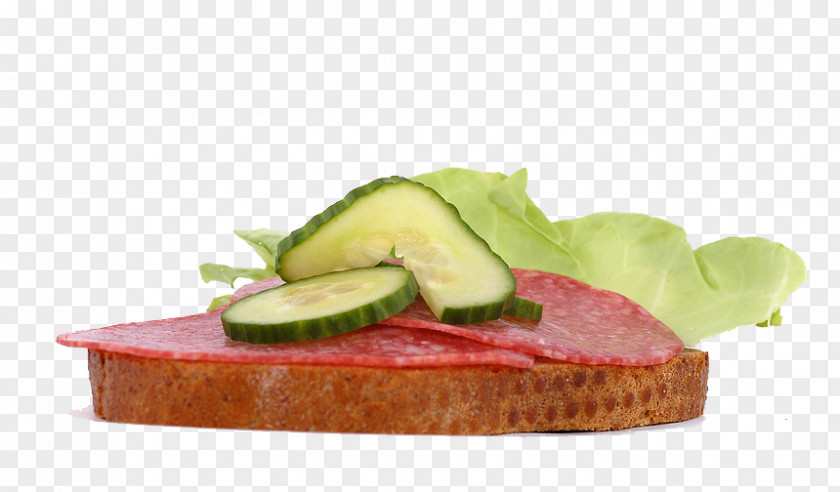 Bacon Plus Cucumber Breakfast Sandwich Salami Ham And Cheese Bread PNG