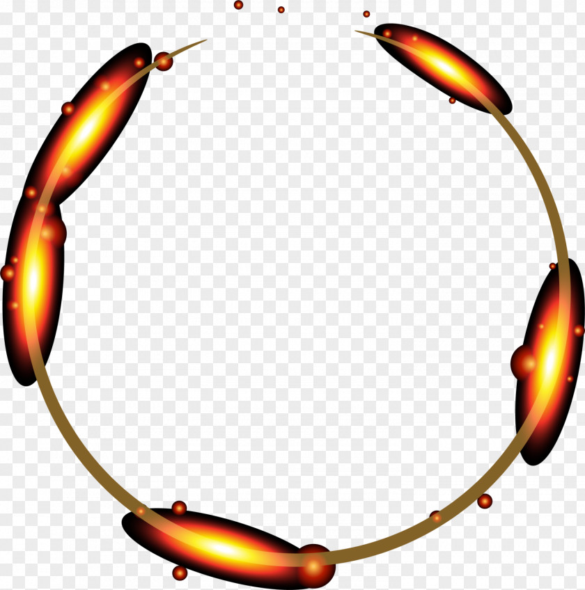 Golden Shining Ring Circle Software Framework Clip Art PNG