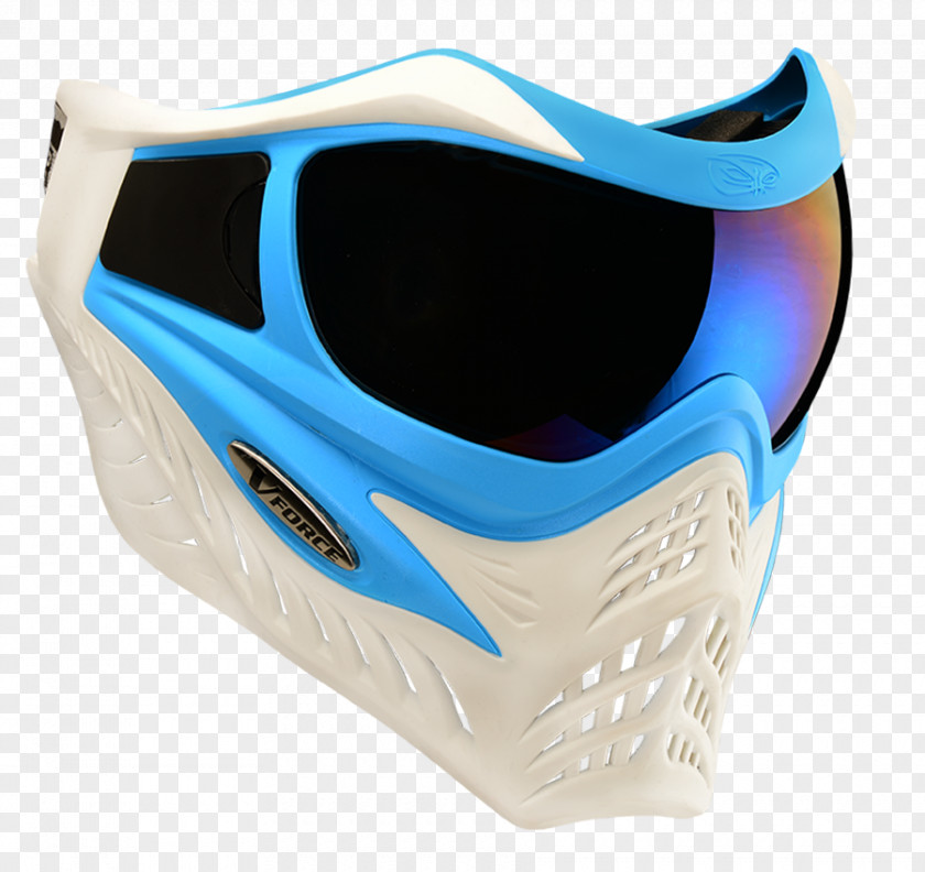 Maschere Blue Goggles Red White Color PNG