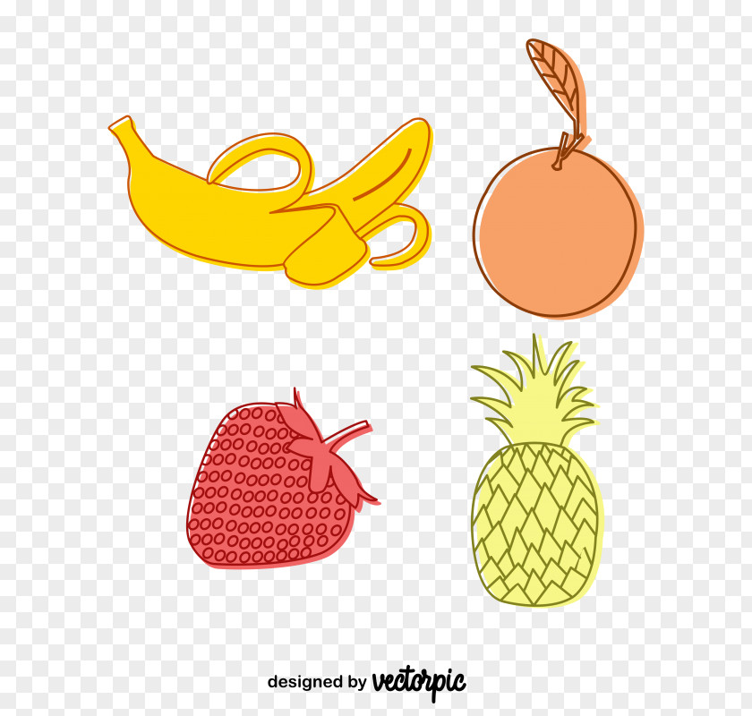 Pineapple Fruit Logo Vector Graphics Design PNG