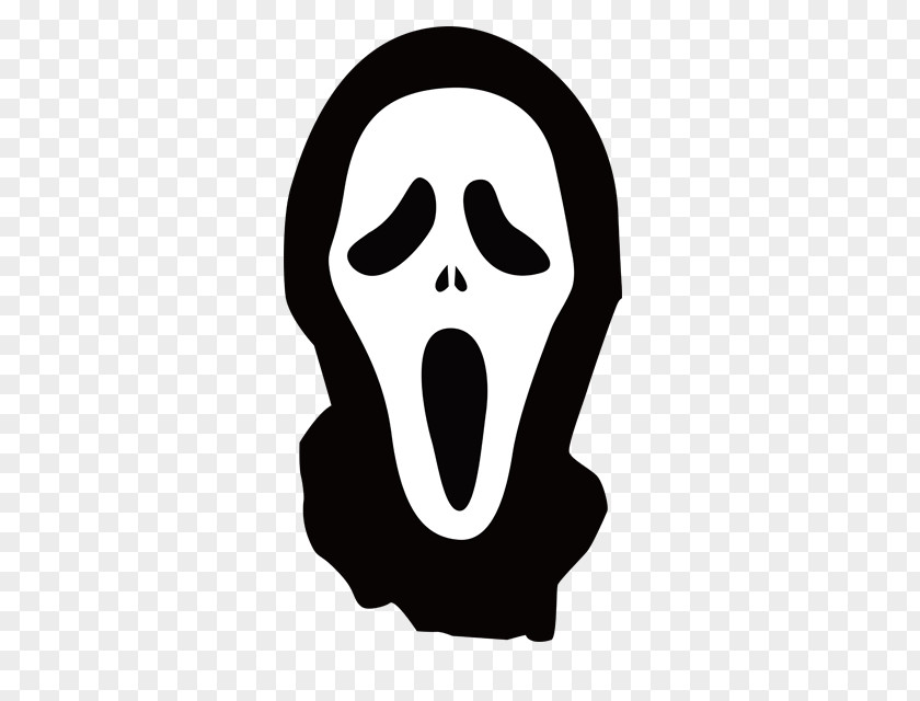 Skull Cartoon Float Ghostface Paper Sticker Wall Decal PNG
