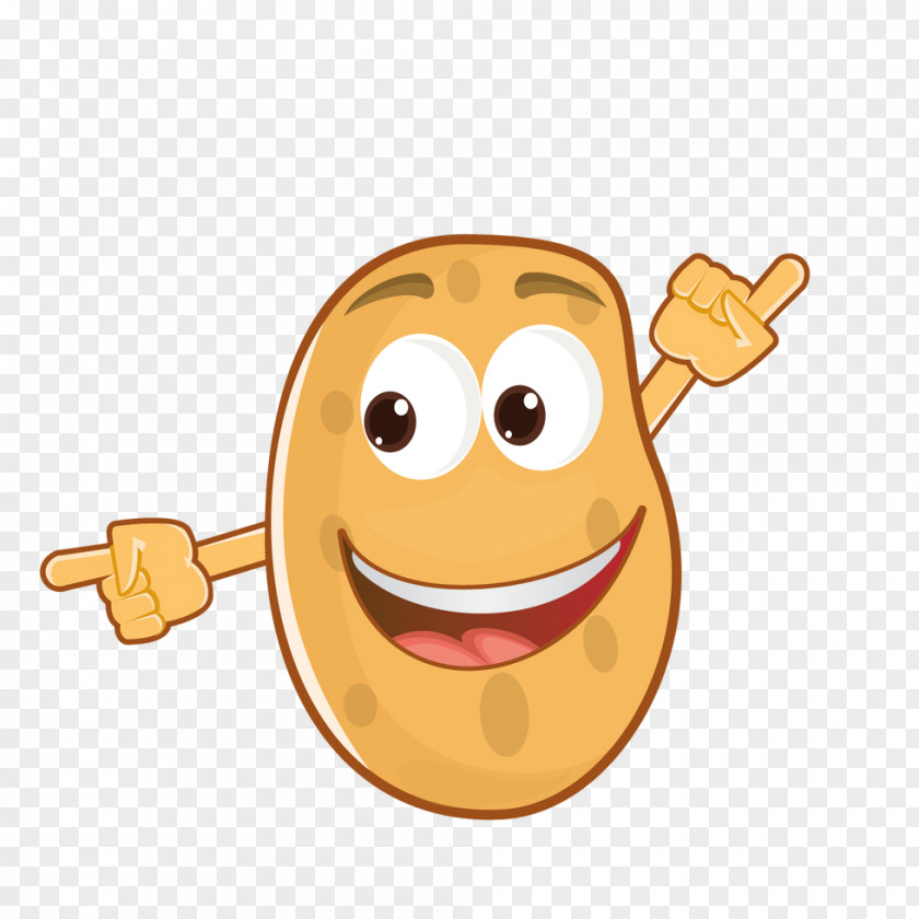 Cartoon Mascot Mashed Potato Baked Clip Art PNG