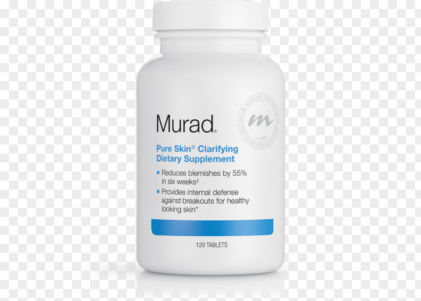 Dietary Supplement Murad Pure Skin Clarifying Tablet Lotion PNG