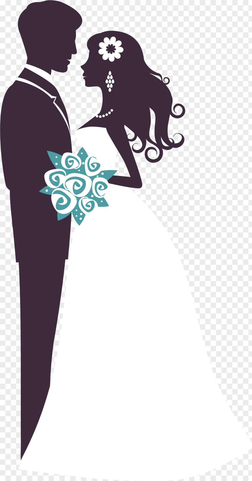 Hand Drawn Married Men And Women Woman Bridegroom Wedding PNG