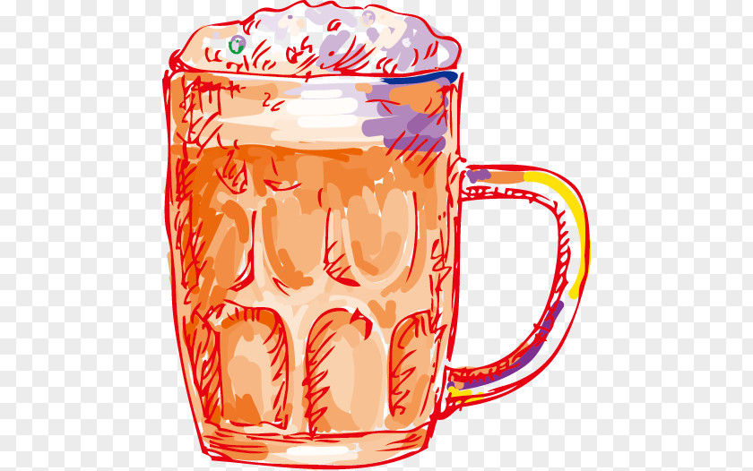 Hand-painted Vector Beer Clip Art PNG