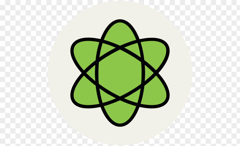 SCIENCE Creative Hand-painted Icon Material Atom PNG
