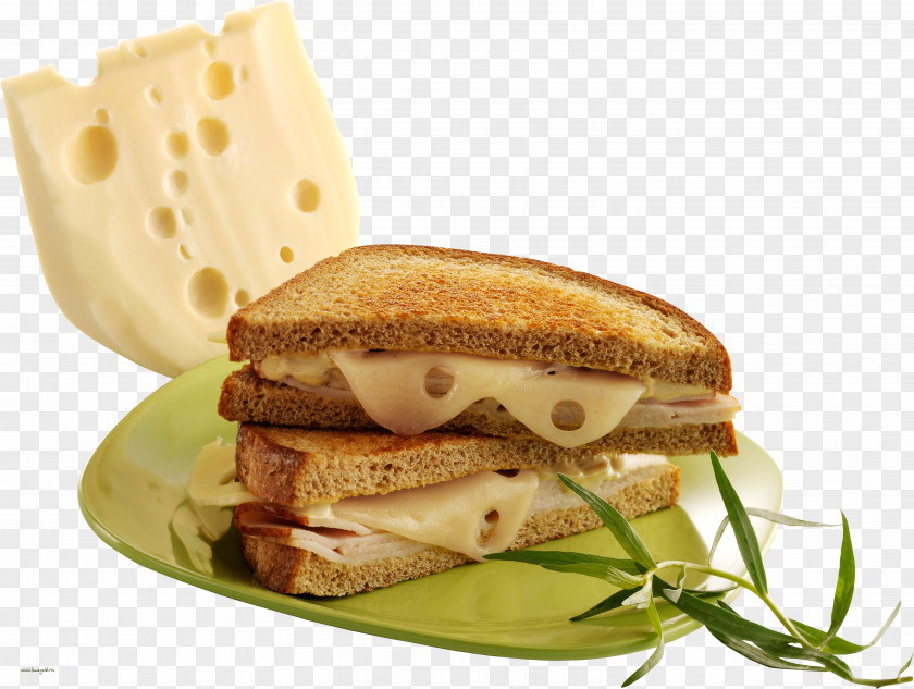 Burger And Sandwich Ham Cheese Emmental Butterbrot Toast PNG