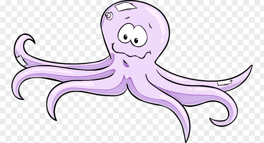 Giant Pacific Octopus Cartoon Line Art PNG