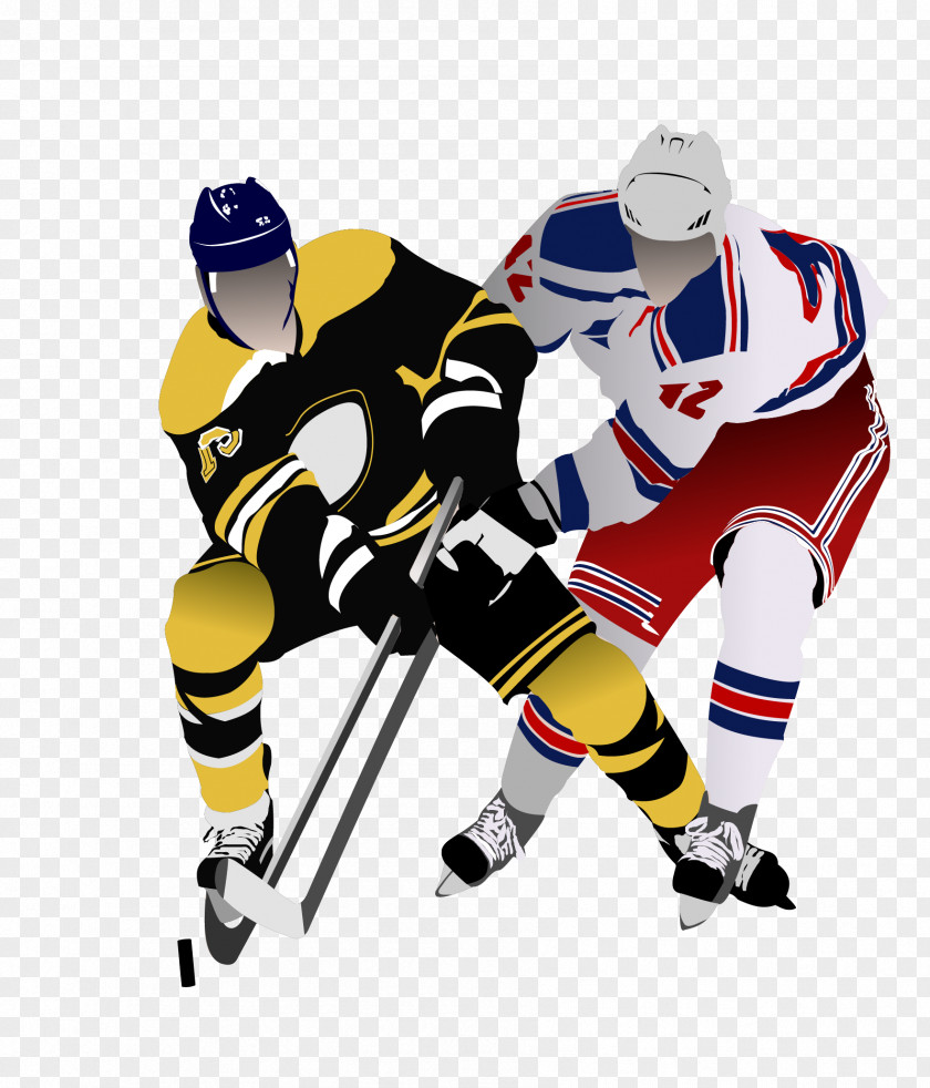 Hockey Players Ice Pond PNG