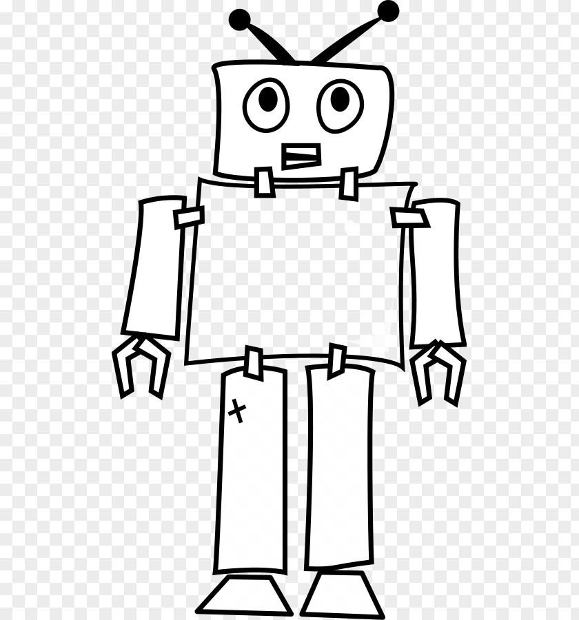 Robot Cliparts Line Art Clip PNG