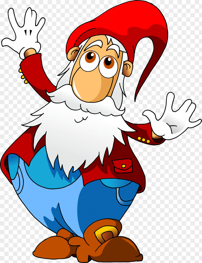 Beard Dwarf Santa Claus Clip Art PNG