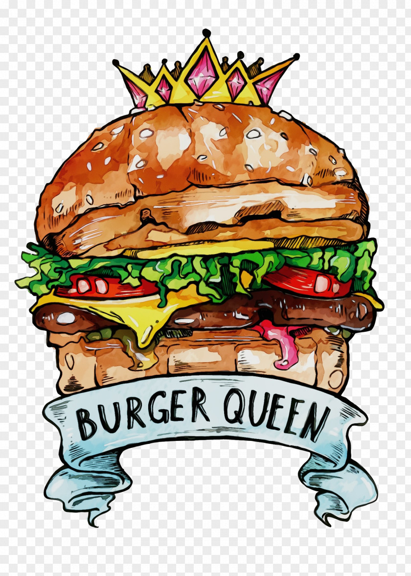 Cartoon Food Hamburger PNG