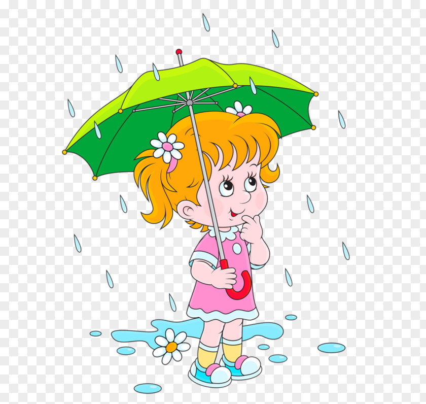 Child Rain Clip Art PNG
