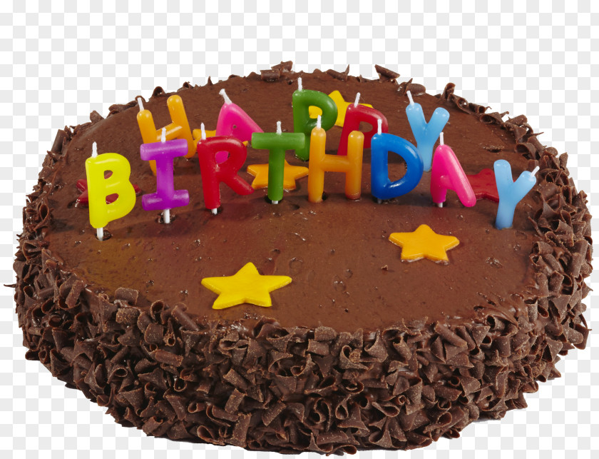 Chocolate Cake Birthday Torte Ganache Buttercream PNG