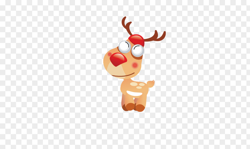 Deer Rudolph Reindeer Santa Claus Christmas PNG