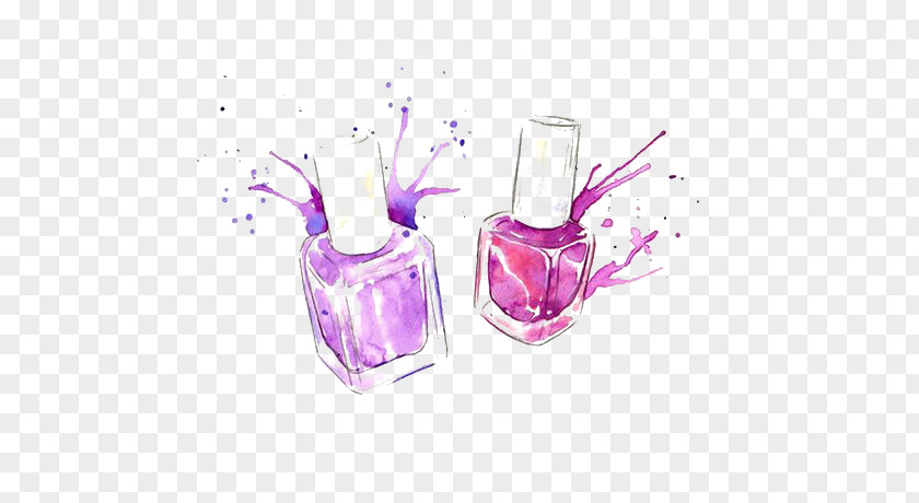 Drawing Nail Polish Cosmetics Illustration PNG