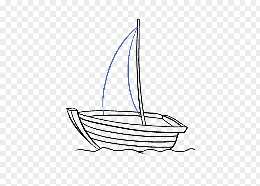 Drawing Sailboat Sailing Ship PNG