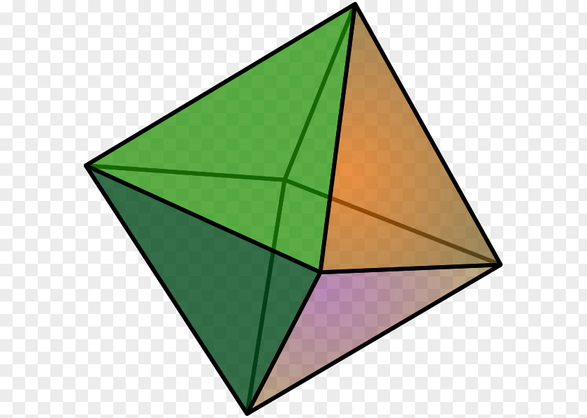 Pyramid Octahedron Square Base PNG