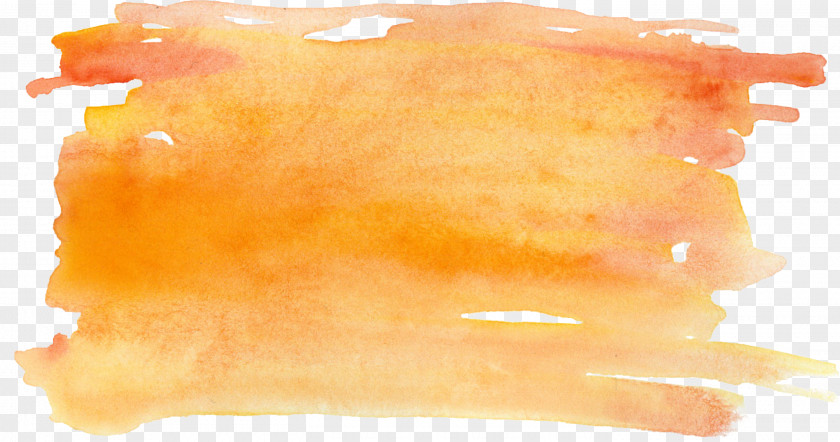 Orange Watercolor Effect Painting TPE:2636 PNG