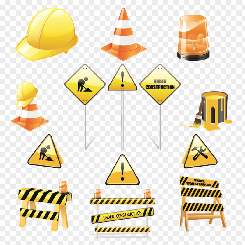 Safety Signs Road Construction Material Architectural Engineering Royalty-free Icon PNG