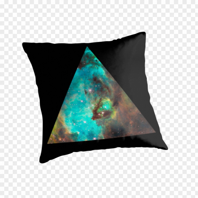 Galaxy Triangle Cushion Artist Throw Pillows PNG