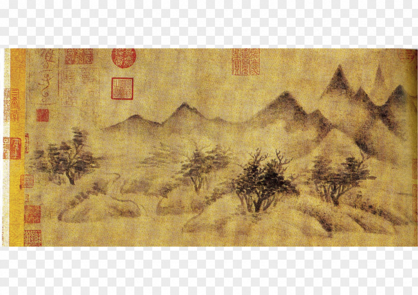 Hand Guanyin Song Dynasty Landscape Painting Painter Shan Shui PNG