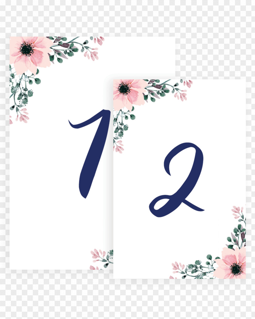 Table Number Wedding Budget Font PNG