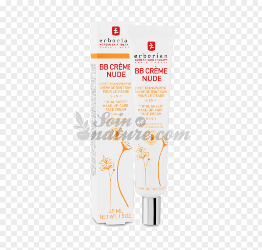 Face BB Cream Sunscreen Lotion Erborian Crème PNG