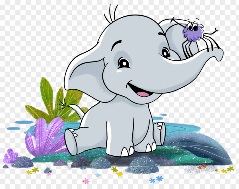 Itsy Bitsy Spider Dog Elephants Nursery Rhyme Mammal Illustration PNG