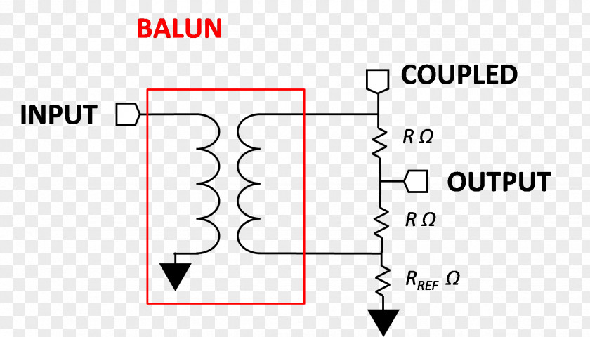 Balun DC Block Radio Frequency Bias Tee Choke Microwave PNG