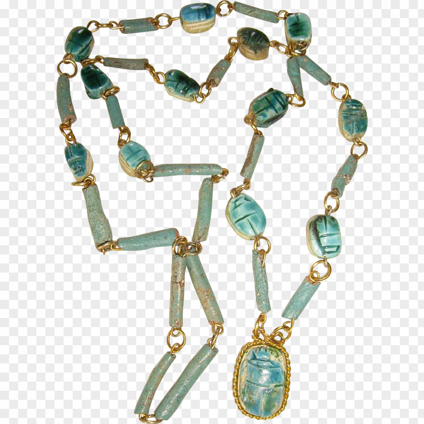 Necklace Turquoise Ancient Egypt Bead Earring PNG