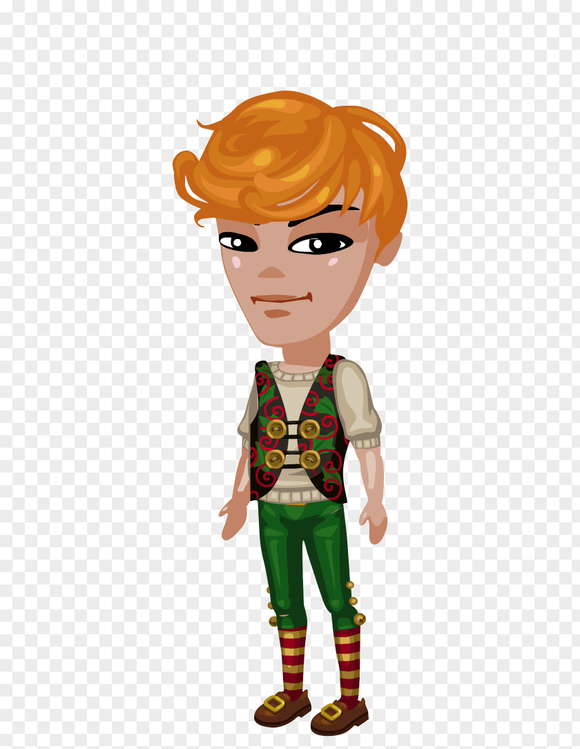 Boy Cartoon Mascot Figurine PNG