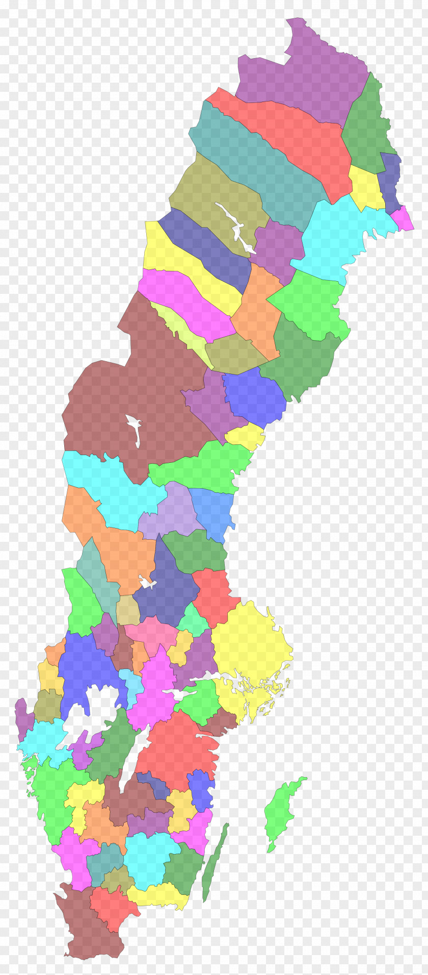 Ljusdal FA-region Sveriges Indelning PNG