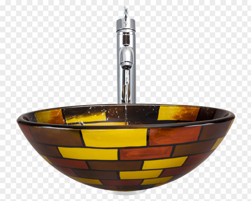 Sink Bowl Stained Glass Bathroom PNG