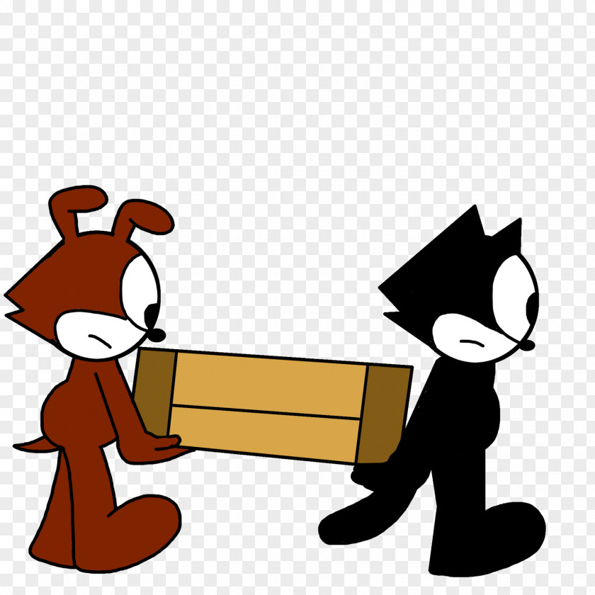 Carrying Felix The Cat Dog Cartoon Clip Art PNG